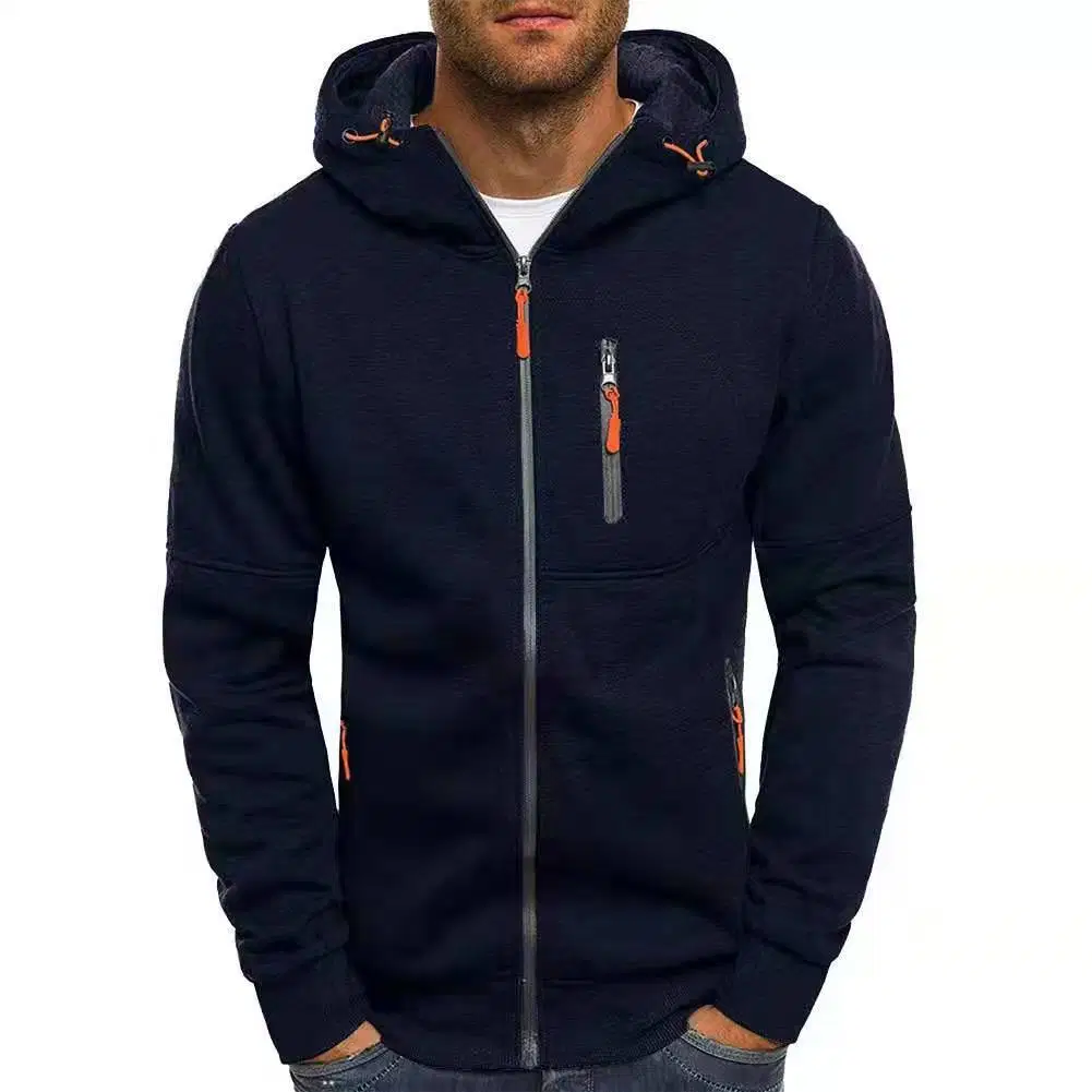 Men′ S Hooded Jackets Coats Casual Zipper Fashion Jacket Mens Outerwear Hoodies Sweatshirts Winter Plus Size Jacket Men