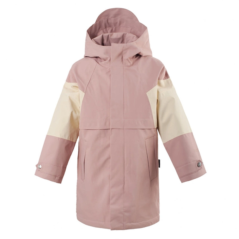 Kid′ S PU Coated Raincoat Rain Jacket Cartoon Lightweight Rainwear for Girl Lined Parka